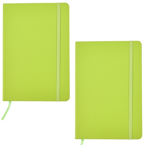 Classic A5 Notebook Hardback Cover & Ribbon Marker with Elastic Closure Diary - Picture 45 of 49