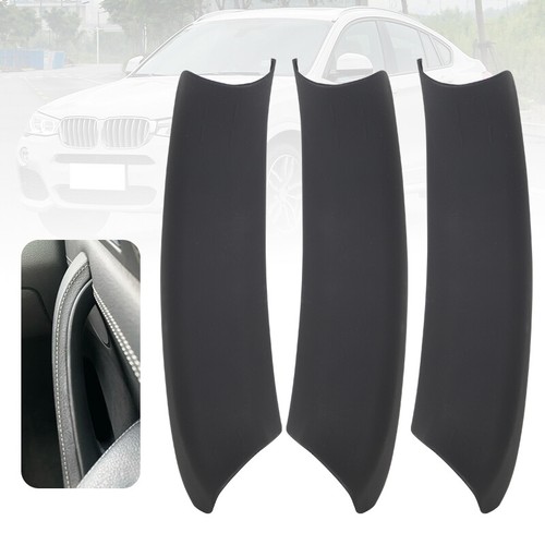 Black / Carbon Interior Door Handle Cover Pull Trim For BMW X3 X4 F25 F26 10-17 - Picture 20 of 23