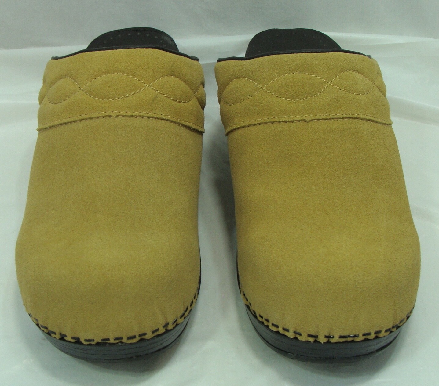 LANDS END Womens Beige Suede Leather slipon Camden Clog Shoe 10D New W/O Tags H eBay