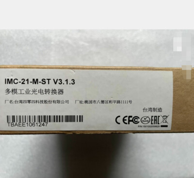 MOXA IMC-21-M-ST IMC21MST Ethernet to Fiber Media Converter New Expedited Ship #