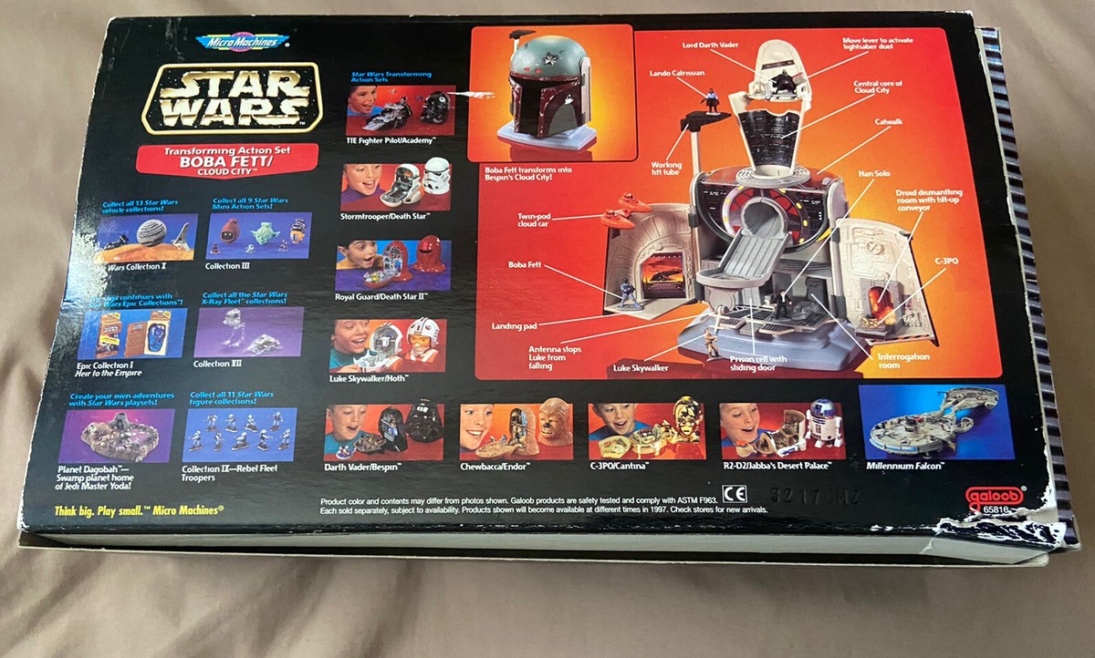 Star Wars Micromachines Transforming Head, Boba Fett, Cloud