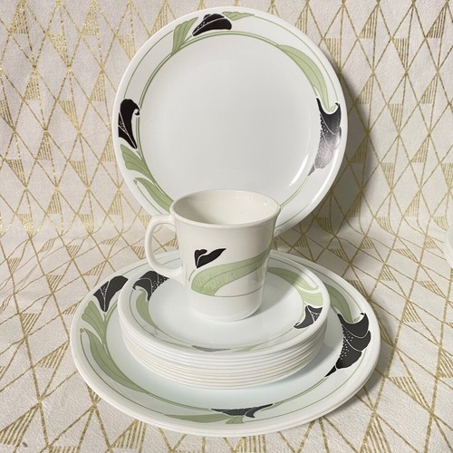 Vintage Corelle Black Orchid Dinnerware - by the piece