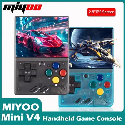Miyoo Mini V4 Linux System 2.8 Inch IPS Screen Handheld Game Console US STOCK