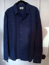 Marine Layer Mens Long Sleeve Button Down Shirt,  Blue, sz M, New, Retails $118