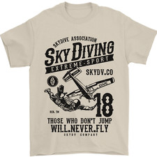 Skydiving Extreme Sport Skydiver Freifall Herren T-Shirt 100% Baumwolle
