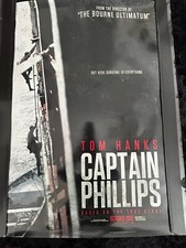 CAPTAIN PHILLIPS - 2013 -Orig. ROLLED D/S 27x40 ADVANCE movie poster - TOM HANKS