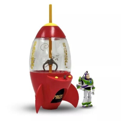 Disney Toy Story Rocket Bottle 22oz. With Buzz Lightyear Keychain