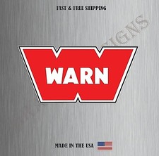Warn Logo Vinyl Sticker Decal Car Truck Bumper Window Off Road Water Resistant