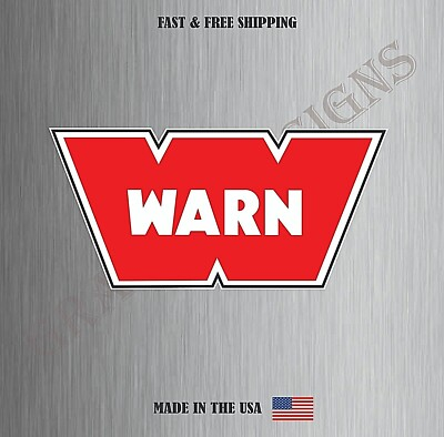 #ad WARN Logo Vinyl Sticker Decal Car Truck Bumper Window Off Road Water Resistant $17.08