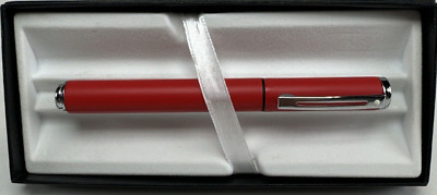 Sheaffer Award Red Fountain Pen Medium Nib Blk Ink W/Giftbox N0919150