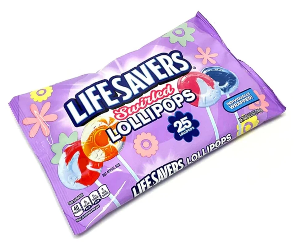 LifeSavers Swirled Lollipops 20 Count Pack of 3 Easter Fruit Vanilla - Image 2 of 4