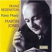 MARTIN REIZENSTEIN / JONES - PIANO MUSIC / NEW Audio CD