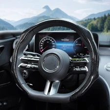 Carbon Fiber Car Steering Wheel Cover Universal Auto Car Interior Accessories