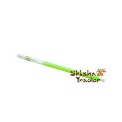 AL-MANI Shisha Mundstück Glas Neon Green n White 40cm