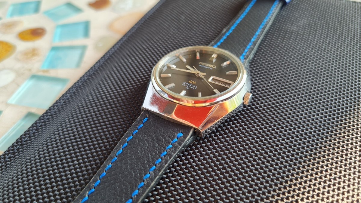 セイコー ロードマチックスペシャル 5216-7090 ダークブルー トップのみ Seiko Lord Matic Special 25 jewels 5216-7090 | eBay