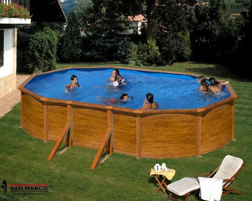 Piscina fuori terra Gre KITPROV503W Sicilia ovale 500x300 cm