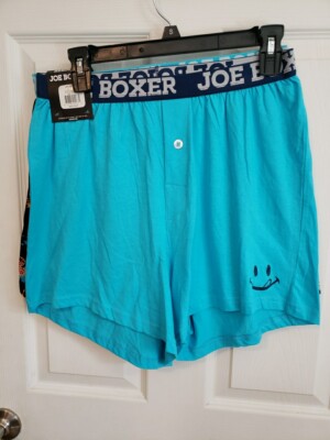 MENS JOE BOXER SMILEY FACE PACK KNIT BOXER SHORTS SIZE S (28-30