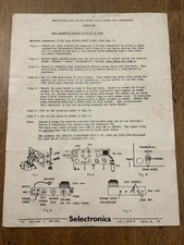 Instructions for RCA Victor SCP-3 Stereo Tape Recorder Player Amp Selectronics