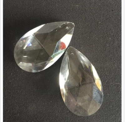 12 - 1 1/2 9% LEAD CRYSTALS PRISM CHANDELIER PARTS with out top bead