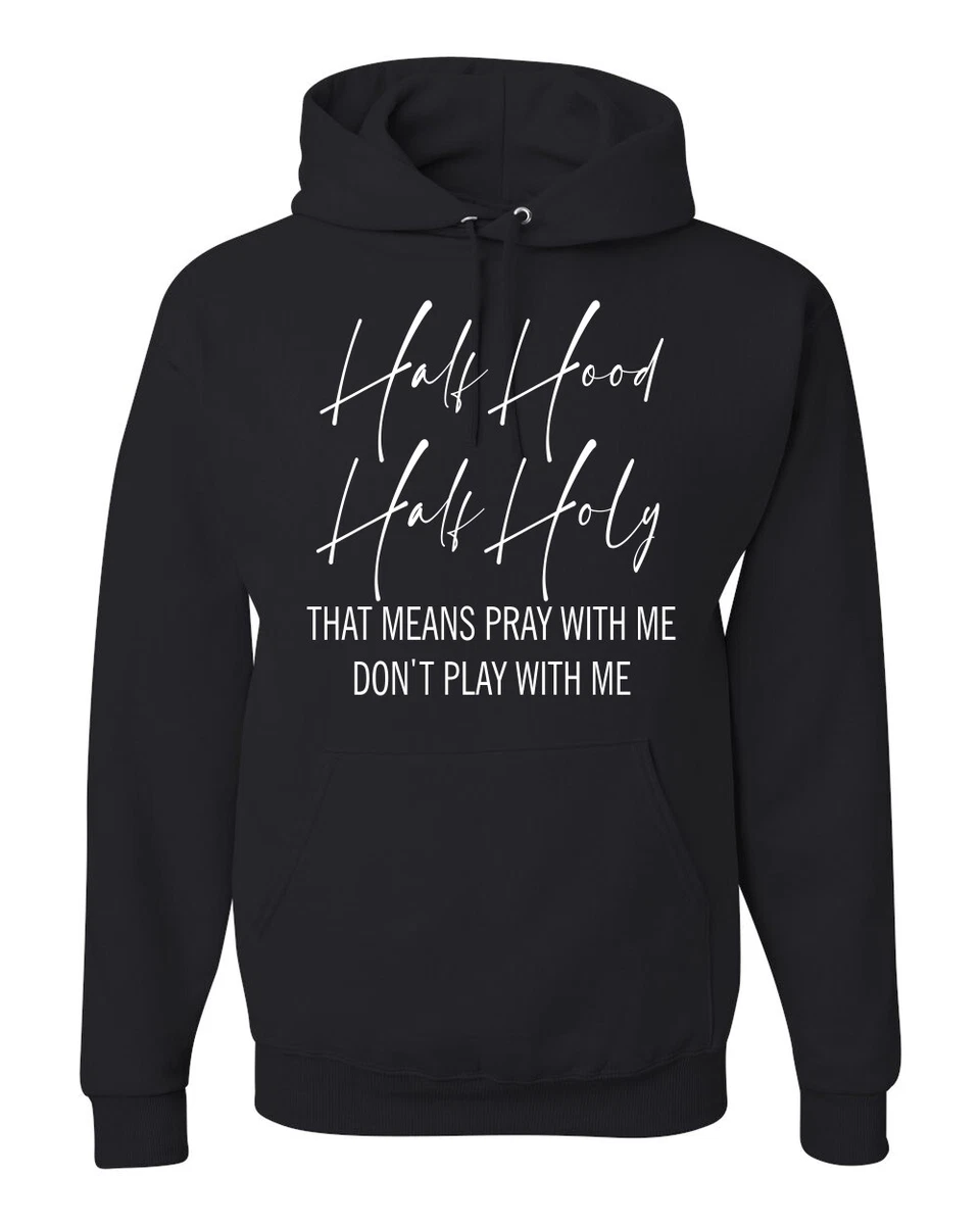 Half hand hoodie hot sale