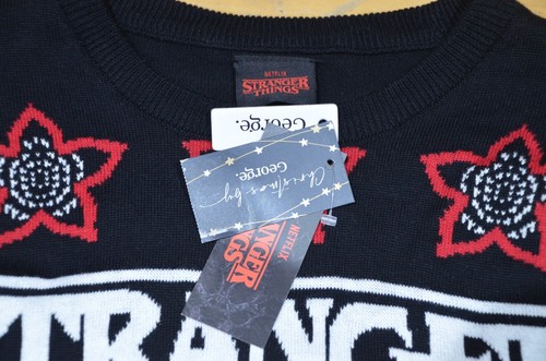 Stranger Things Fairisle Weihnachtspullover für Erwachsene neu mit Etikett XL X-Large 45-47" 114-119cm - Bild 4 von 6