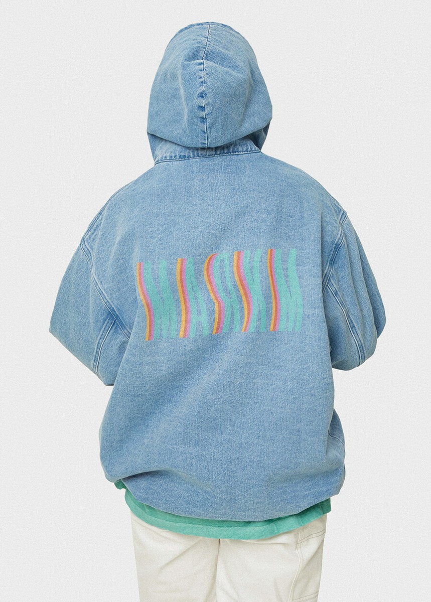KPOP JK x MARKM Wave Logo Denim Jackets In The Soop | eBay