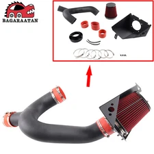 Heat Shield Cold Air Intake + RED Filter For 2012-14 Ford F150 3.5L V6 Ecoboost