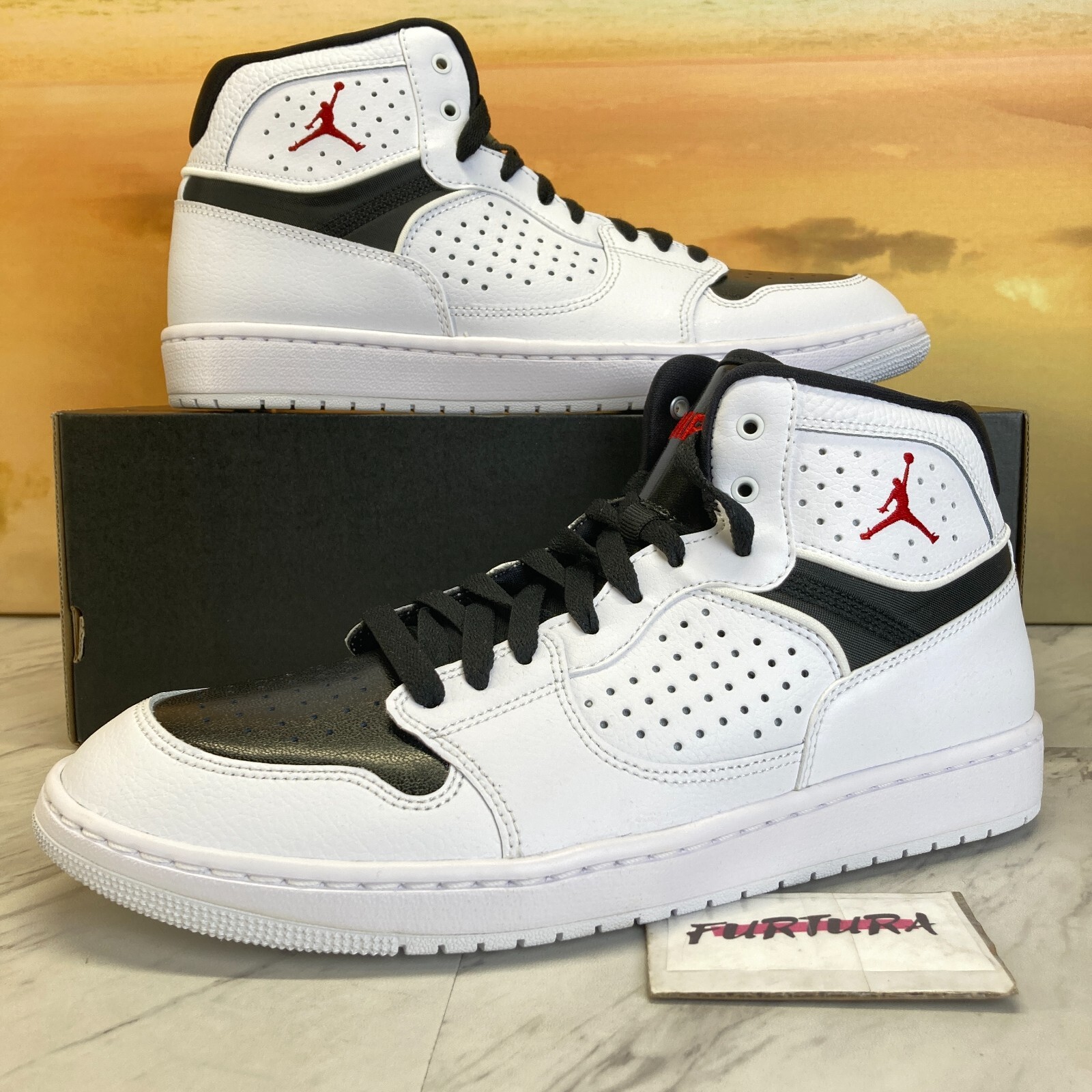 Nike Jordan Access White Gym Red Black AR3762-101 Men\u0026#039;s Size 9.5 Shoes  | eBay