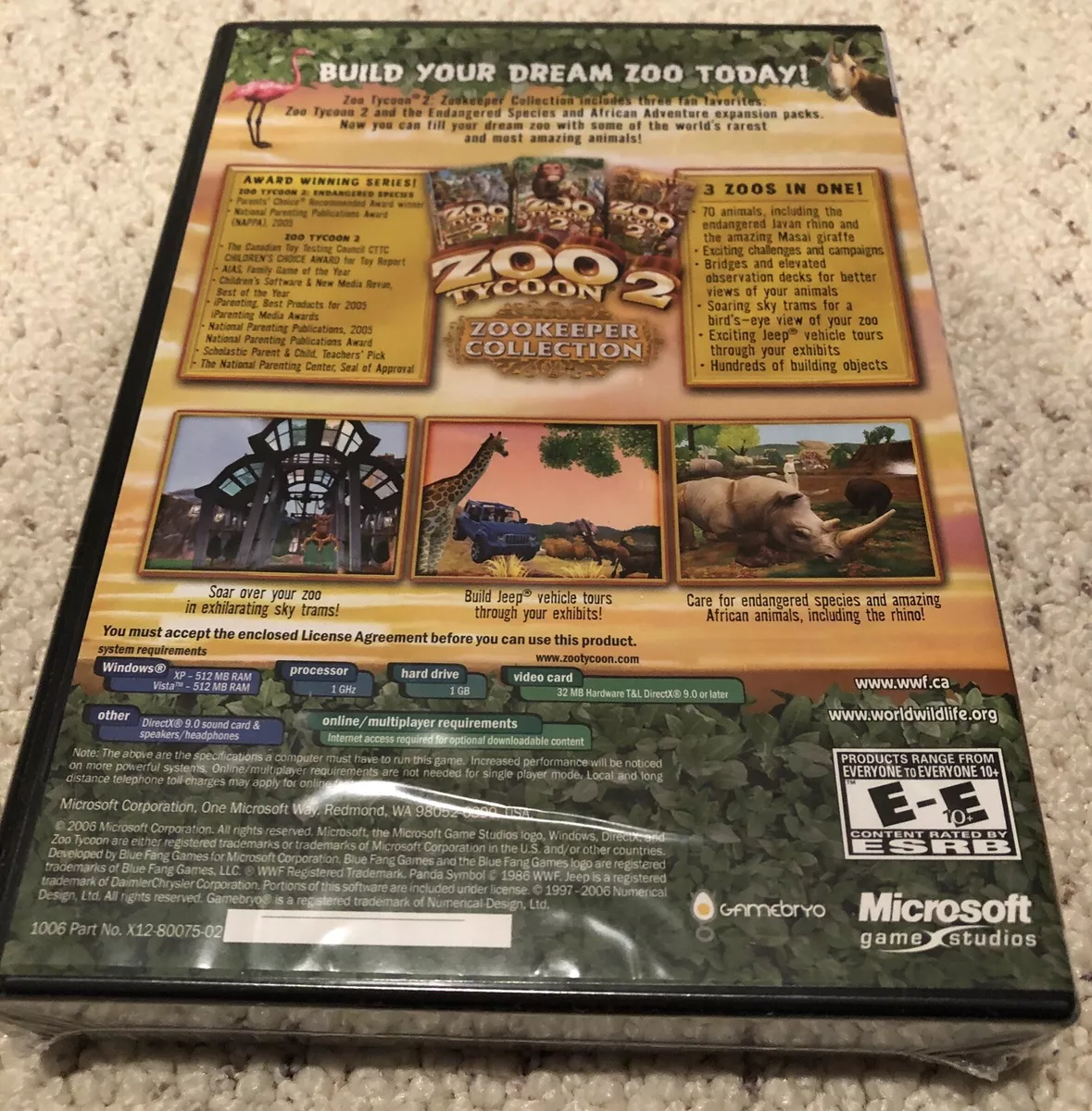 Zoo Tycoon Complete Collection for PC New/Sealed for Sale in