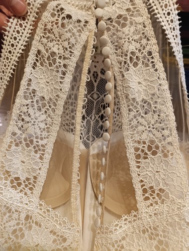 Abito da Sposa Bianco Macramè - Taglia 42 - Foto 12 di 13