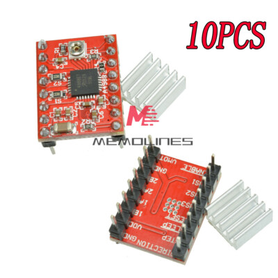 10PCS A4988 Stepper Motor Driver Module StepStick For Reprap 3D Printer New