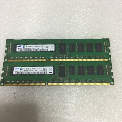 8gb (2×4GB) Samsung M393B5273CH0-YH9 4GB PC3-10600R DDR3 DIMM Server Memory 