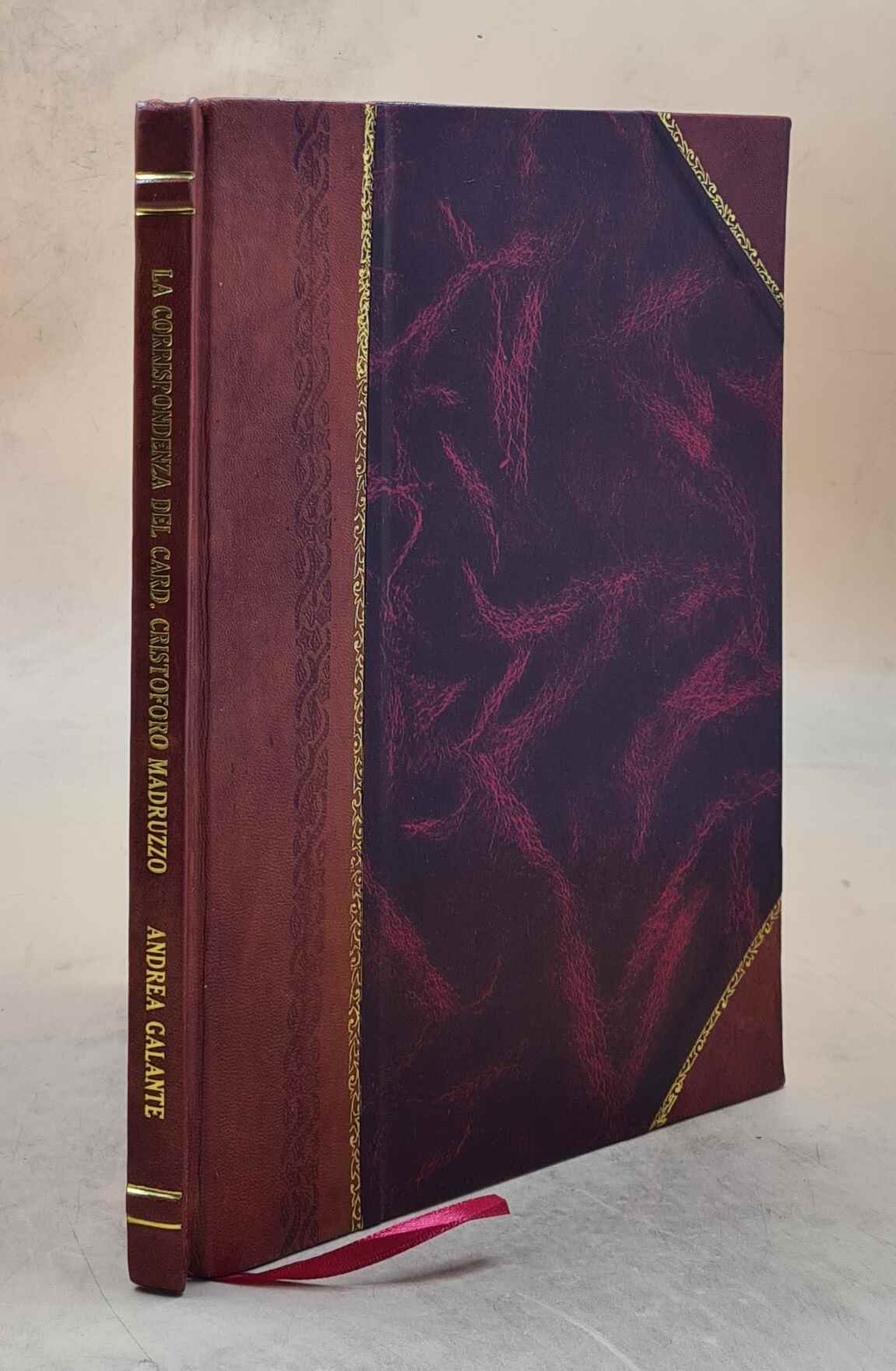 Vintage Leather Bound Cardinal Madruzzo Correspondence Archive