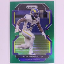 2021 Prizm Football NFL Green Prizm Leonard Floyd #70 Rams