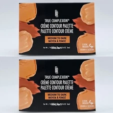 Lot Of 2 Black Radiance True Complexion Creme Contour Palette, Medium to Dark