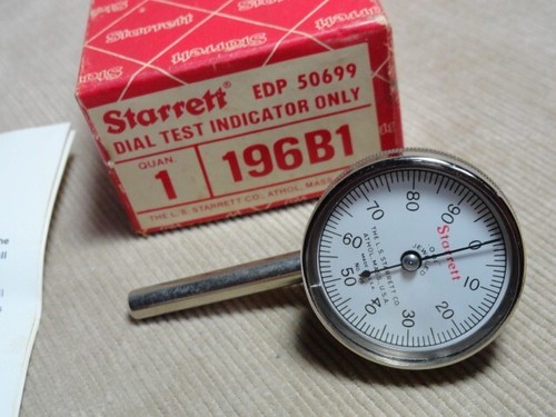 Starrett 196B1 Universal Messuhr Rückenkolben wenig benutzt mit Box & Papieren - Bild 3 von 8