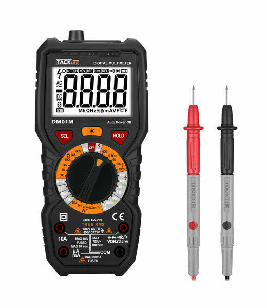 Advanced Multimeter True RMS 6000 Counts Multi Tester 1000v Tacklife ...