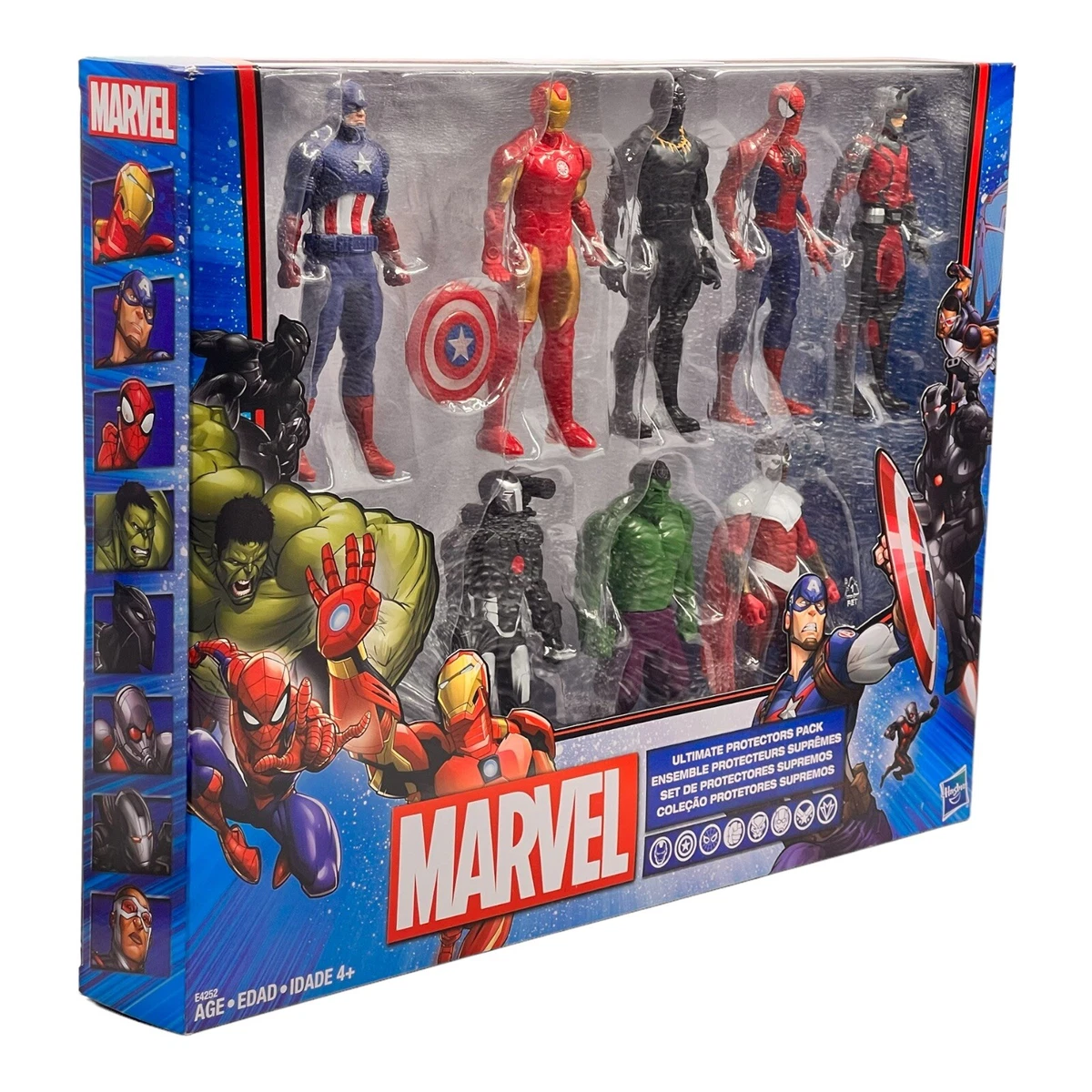 Marvel Avengers Ultimate Protectors Pack, 6 pulgadas, a escala, 8 figuras  de acción con accesorios, juguetes de superhéroe, juguetes para niños y