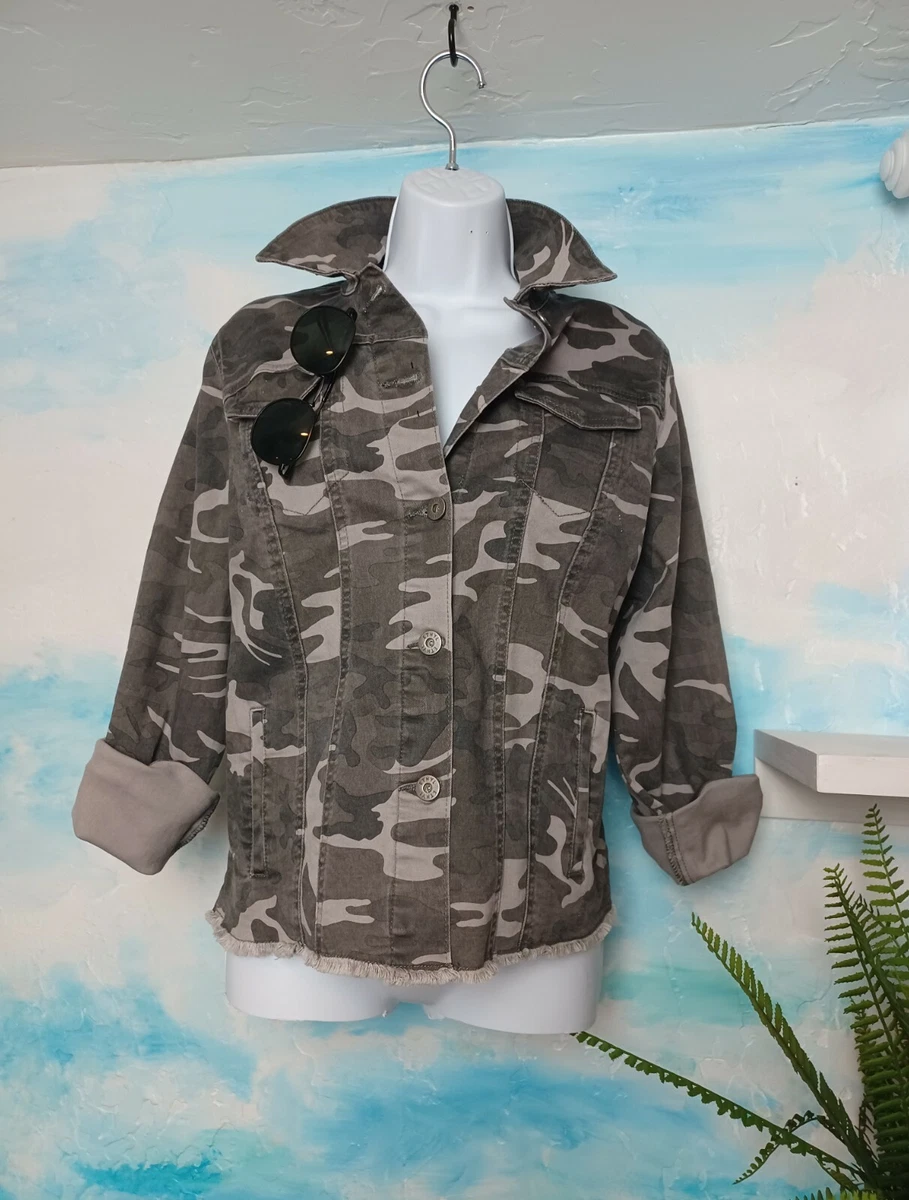 Faded camo jacket sale