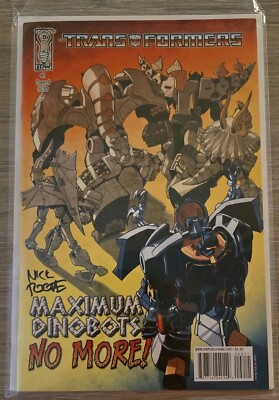 The Transformers: Maximum Dinobots #2 (IDW, Jan 2009) Cover A - Signed N Roche