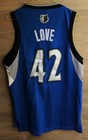 NBA MINNESOTA TIMBERWOLVES BASKETBALL SHIRT JERSEY ADIDAS LOVE #42 SIZE S ADULT