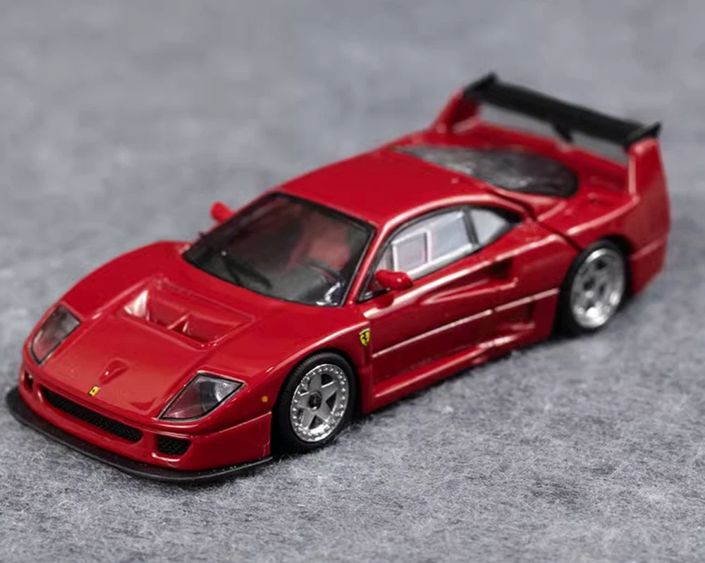 SH 1:64 Red F40 LM Racing Sports Model Diecast Metal Car