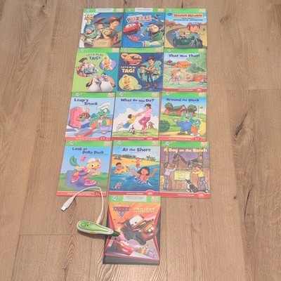 LeapFrog Tag Reading System with 13 Disney Books Toy Story Cars Fairies