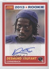 2013 Score 2013 Rookie Red Signatures 31/49 Desmond Trufant #398 Auto 1j6