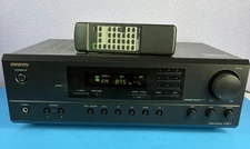 Onkyo TX-8011 FM Stereo/AM Receiver Amplifier Bundle with Remote Control -Tested