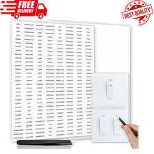 328 Pieces Light Switch Label Sticker Clear Transparent with TextWaterproof Swi