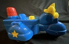 Fisher Price Little People Vintage Animalville Police Motor Cycle RARE Good Cond