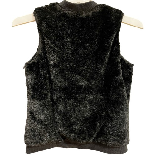 Juicy Couture Girls Faux Fur Vest Black, Size 6 - Picture 5 of 7