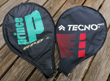 2 Schlägerhüllen Tennisschläger Schutz-Hüllen Badmintonhüllen TECNO u Prince NEU