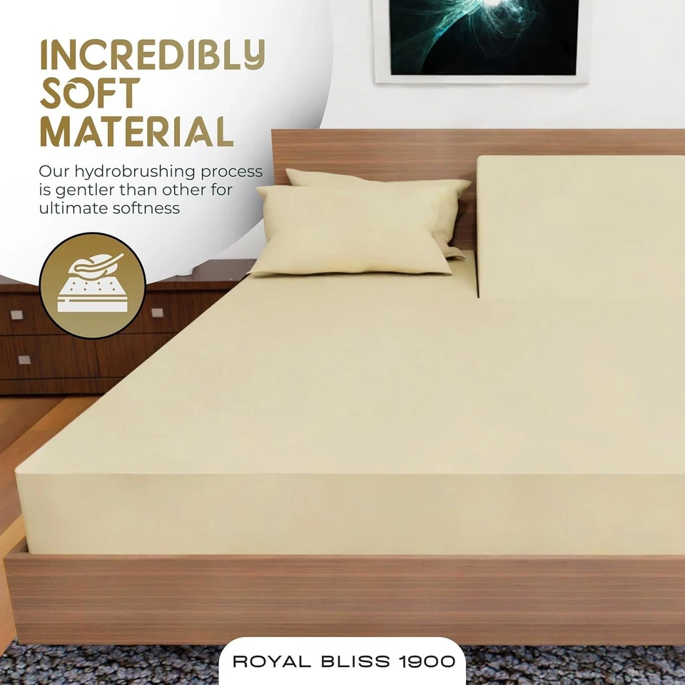 Conjunto de lençóis king top dividido luxo para camas ajustáveis macio durável lavagem na máquina... - Imagem 2 de 4